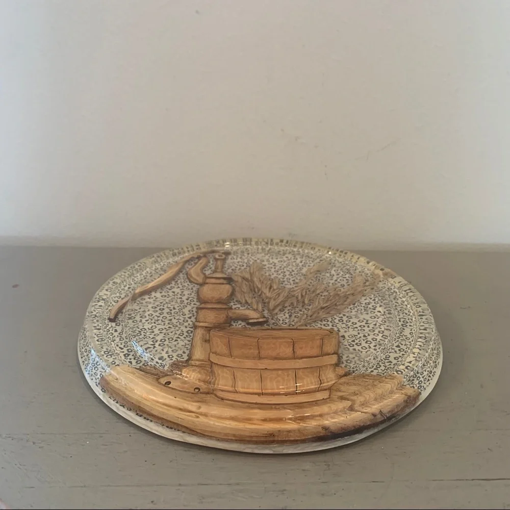 Vintage Lucite Round Trivet